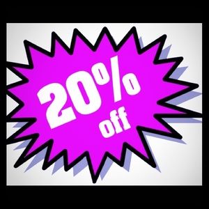 Limited time sale! 20% off most items in closet. Does not include Hammitt bag.